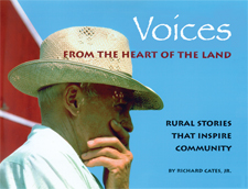 Cover of book has a blue background with a photo of a man contemplating.