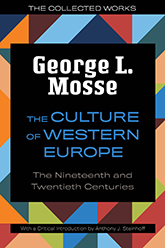 The Culture of Western Europe: Illustration of a geometric mosaic consisting of various orange, blue, green, and red pieces. In the center, a large black rectangle contains the title and author text. 